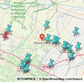 Mappa Via Argine S. Paolo, 48024 Massa Lombarda RA, Italia (10.351)