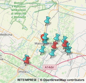 Mappa Via Argine S. Paolo, 48024 Massa Lombarda RA, Italia (6.6)