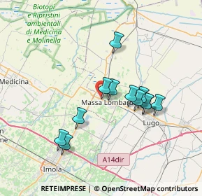 Mappa Via Argine S. Paolo, 48024 Massa Lombarda RA, Italia (6.325)