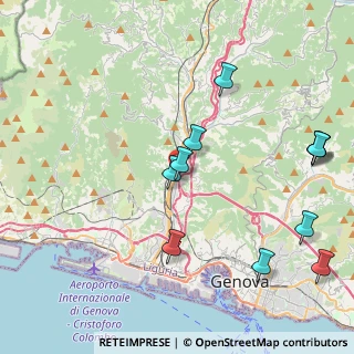 Mappa Via Teglia, 16162 Genova GE, Italia (4.83636)