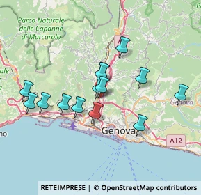 Mappa Via Graziella Giuffrida, 16161 Genova GE, Italia (6.35214)