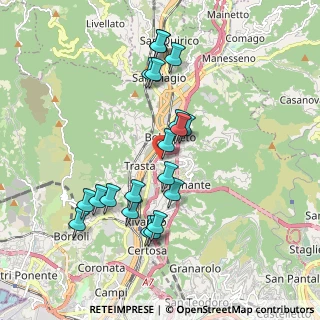 Mappa Via Graziella Giuffrida, 16162 Genova GE, Italia (1.8515)