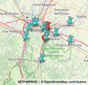 Mappa Via Pietro da Anzola, 40141 Bologna BO, Italia (5.495)