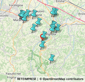 Mappa Via della Pace, 41054 Marano Sul Panaro MO, Italia (7.40118)