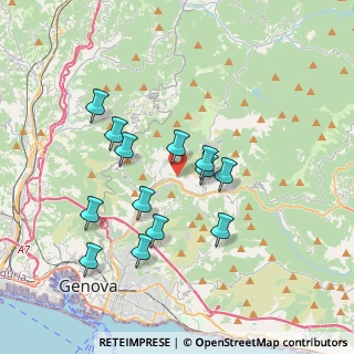 Mappa Via Olivo, 16138 Genova GE, Italia (3.41308)