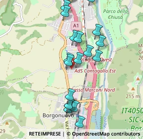 Mappa Via della Resistenza, 40033 Casalecchio di Reno BO, Italia (1.034)