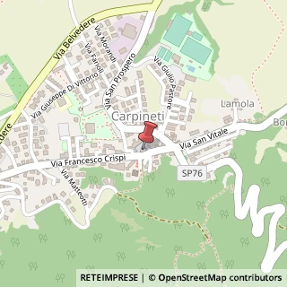 Mappa Via F. Crispi, 12, 42033 Carpineti, Reggio nell'Emilia (Emilia Romagna)