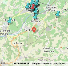 Mappa Via Mostino, 41056 Savignano sul Panaro MO, Italia (2.634)