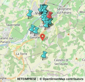 Mappa Via Mostino, 41056 Savignano sul Panaro MO, Italia (1.943)