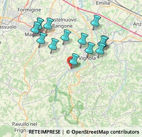 Mappa Via Castello, 41054 Marano Sul Panaro MO, Italia (7.30786)