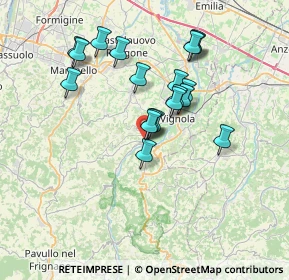 Mappa Via Castello, 41054 Marano Sul Panaro MO, Italia (6.31)