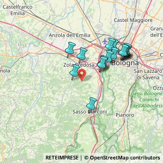 Mappa Via Monte Capra, 40037 Sasso Marconi BO, Italia (7.08647)