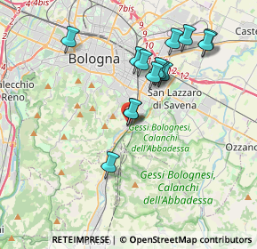 Mappa Via Toscana, 40121 Bologna BO, Italia (3.52286)