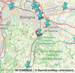 Mappa Via Toscana, 40121 Bologna BO, Italia (5.95923)