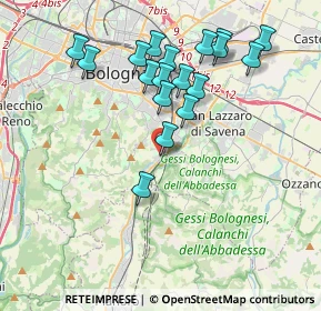 Mappa Via Toscana, 40121 Bologna BO, Italia (3.84167)