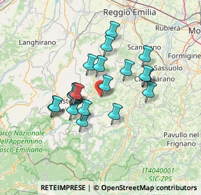 Mappa Via G. di Vittorio, 42030 Vezzano sul Crostolo RE, Italia (11.272)