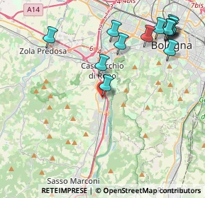 Mappa Via Fratelli Cervi, 40033 Casalecchio di Reno BO, Italia (5.17214)