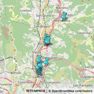 Mappa Autostrada dei Giovi, 16162 Genova GE, Italia (1.68643)