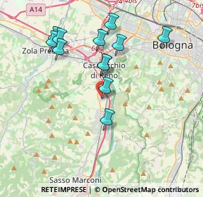 Mappa Via Buozzi Bruno, 40033 Casalecchio di Reno BO, Italia (3.71167)