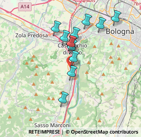 Mappa Via Buozzi Bruno, 40033 Casalecchio di Reno BO, Italia (3.13417)