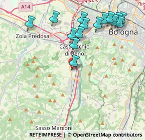 Mappa Via Buozzi Bruno, 40033 Casalecchio di Reno BO, Italia (4.69133)