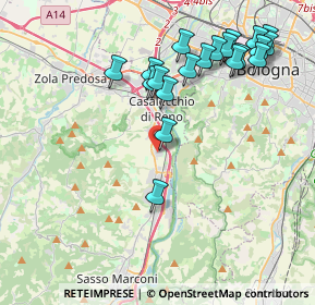 Mappa Via Buozzi Bruno, 40033 Casalecchio di Reno BO, Italia (4.451)