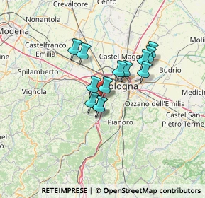 Mappa Via Caduti di Cefalonia, 40033 Casalecchio di Reno BO, Italia (9.64308)