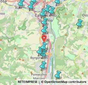 Mappa Via Caduti di Cefalonia, 40033 Casalecchio di Reno BO, Italia (2.9345)