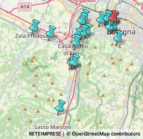 Mappa Via Caduti di Cefalonia, 40033 Casalecchio di Reno BO, Italia (4.534)