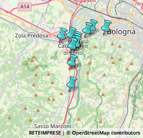 Mappa Via Caduti di Cefalonia, 40033 Casalecchio di Reno BO, Italia (2.68917)