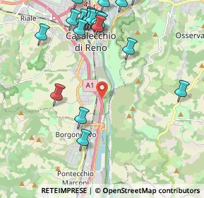 Mappa Autostrada del Sole, 40033 Casalecchio di Reno BO, Italia (2.695)