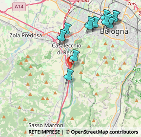 Mappa Autostrada del Sole, 40033 Casalecchio di Reno BO, Italia (4.41357)