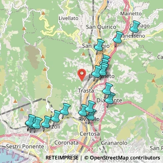 Mappa Via Trasta, 16161 Genova GE, Italia (2.339)