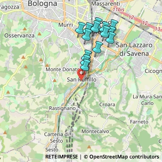Mappa Via Giordano Bruno, 40141 Bologna BO, Italia (1.97)