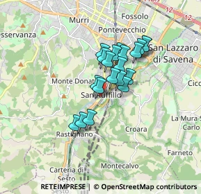 Mappa Via Giordano Bruno, 40141 Bologna BO, Italia (1.251)