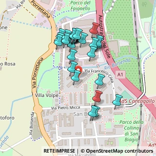 Mappa Via Francesco Cilea, 40033 Casalecchio di Reno BO, Italia (0.20345)