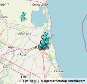 Mappa Via Bruno Buozzi, 48123 Ravenna RA, Italia (6.40182)