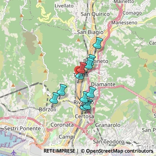 Mappa Via Castel Morrone, 16161 Genova GE, Italia (1.30818)