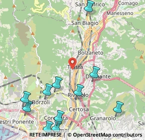 Mappa Vico al Molino, 16161 Genova GE, Italia (2.82545)