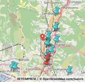 Mappa Via Castel Morrone, 16161 Genova GE, Italia (1.96933)