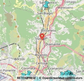 Mappa Piazza Battistino Rivara, 16161 Genova GE, Italia (4.3455)