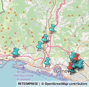 Mappa Via S. Donà di Piave, 16161 Genova GE, Italia (5.77)