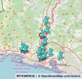 Mappa Via S. Donà di Piave, 16161 Genova GE, Italia (3.44125)