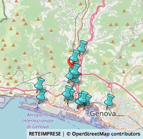 Mappa Via S. Donà di Piave, 16161 Genova GE, Italia (3.39786)