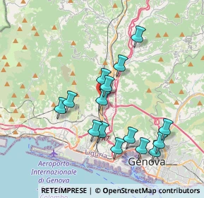 Mappa Via S. Donà di Piave, 16161 Genova GE, Italia (3.642)