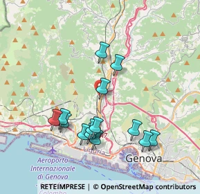 Mappa Via S. Donà di Piave, 16161 Genova GE, Italia (3.76143)
