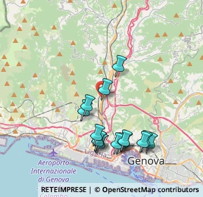 Mappa Via S. Donà di Piave, 16161 Genova GE, Italia (3.80933)