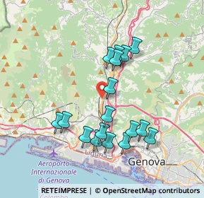 Mappa Via S. Donà di Piave, 16161 Genova GE, Italia (3.49588)