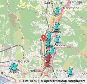 Mappa Via S. Donà di Piave, 16161 Genova GE, Italia (1.94267)