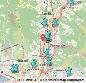 Mappa Via S. Donà di Piave, 16161 Genova GE, Italia (2.19833)